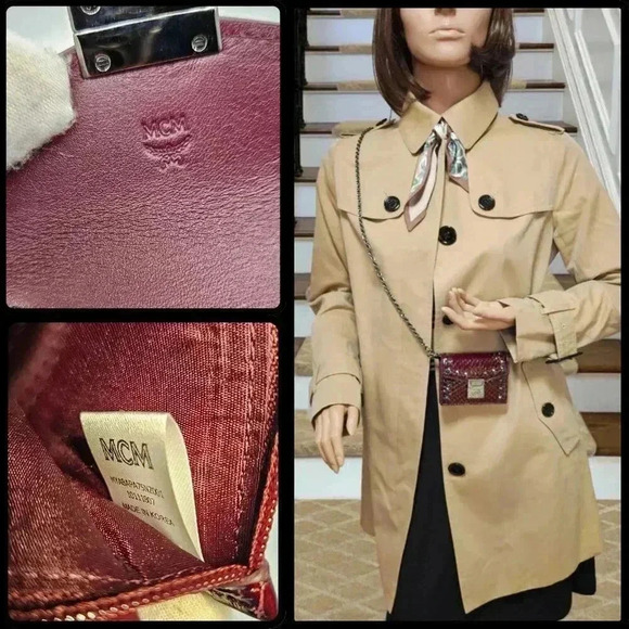 🎁MCM Studded Cardholder Crossbody Chain - Picture 11 of 17